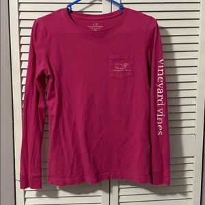 pink vineyard vine long sleeve shirt